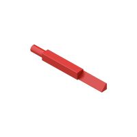 Codeerpin kunststof voor CQ 12 binnenwerken, rood