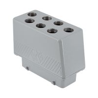 Stekkerhuis recht BIG, 4 nokken, 7xM20, 104.27