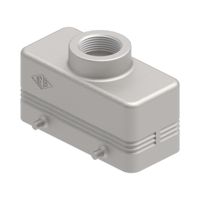 Stekkerhuis recht 180°C, 4 nokken, M25, 77.27