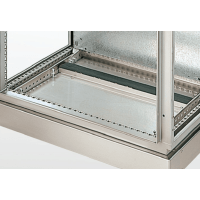 Bodemplaat 3 delig met foamsluiting B.100mm D.800mm AISI304L