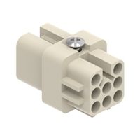 Binnenwerk Krimp 7P+A, 10A, 250V, 21.21, Female