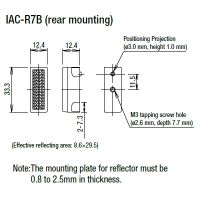 Reflector narrow 9x30mm rear mounting
