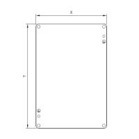 Montageplaat voor DS040 verzinkt