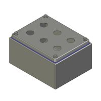 HD Drukknopkast 190mm 150mm D.100mm 6 gaten M22