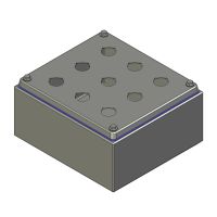 HD Drukknopkast 210mm 190mm D.100mm 9 gaten M22