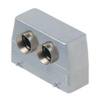 Stekkerhuis frontaal hoog C-Type, 4 nokken, 2xM25, 104.27