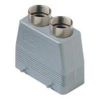 Stekkerhuis recht hoog C-Type, 4 nokken, 2xM25, 77.27