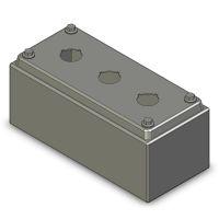 Drukknopkast 90mm 200mm D.85mm 3 gaten M22