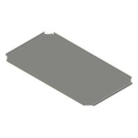 Bodemplaat voor sokkel B.300 mm D.500mmAISI304L