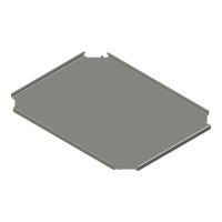 Bodemplaat voor sokkel B.400 mm D.500mmAISI304L