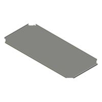 Bodemplaat voor sokkel B.1000 mm D.500mmAISI304L