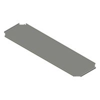 Bodemplaat voor sokkel B.1200 mm D.400mmAISI304L