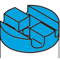 Montagesteun hygiënisch Polyethyleen, blauw