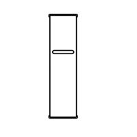 SA1E slit horizontaal 1.0mm