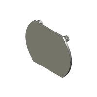 BKH plaat voor afsluiting uitsparing arm AISI304L