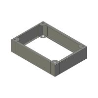 ZX sokkel B.800mm D.800mm H.200mm AISI304L (MX serie)