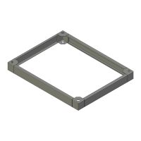 ZX sokkel B.1000mm D.800mm H.100mm AISI304L (MX serie)