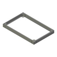 ZX sokkel B.1200mm D.800mm H.100mm AISI304L (MX serie)