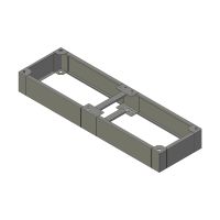 ZX sokkel B.1600mm D.500mm H.200mm AISI304L (MX serie)