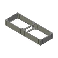 ZX sokkel B.1600mm D.600mm H.200mm AISI304L (MX serie)