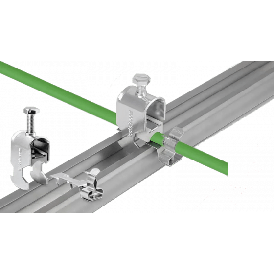 with cable clamps for 30 mm C-rails