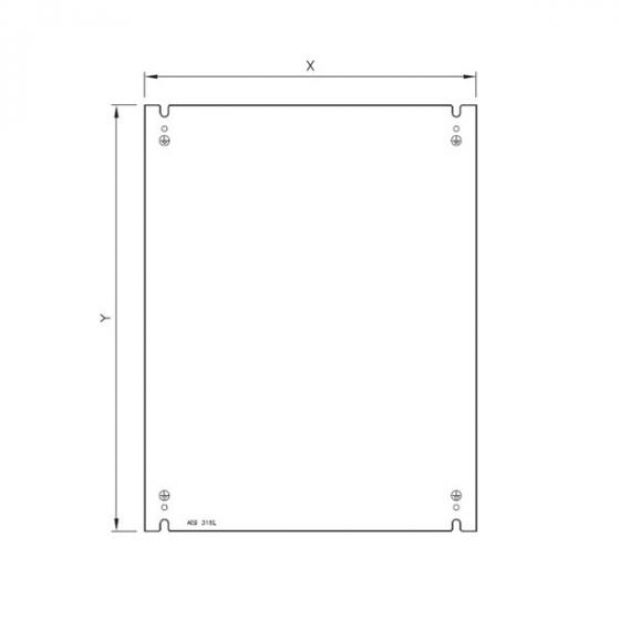 Montageplaten RVS